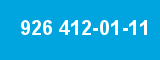 926 412-01-11
